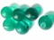 6 16mm 5/8 Inch Clear Green Ball Buttons Vintage Lucite Buttons